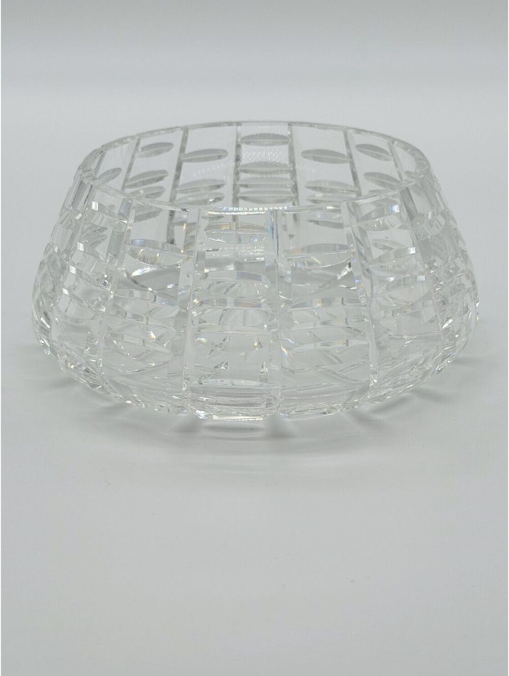 Waterford Crystal Round Cut Bowl Clear Candy‎ Nut Dish Decorative Bowl Pristine
